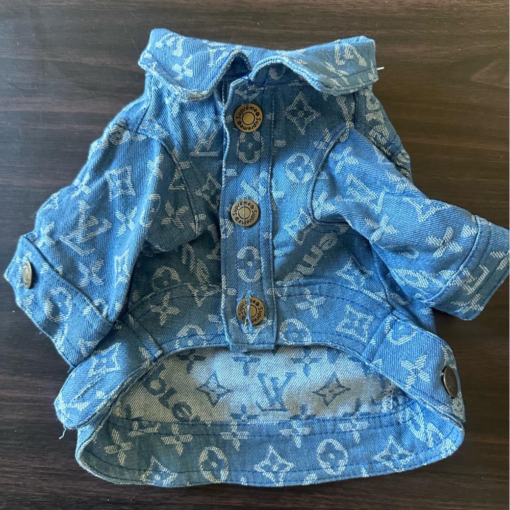 Designer Blue Dog Denim Jacket